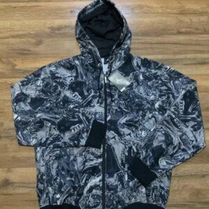 2011 Jordan All Over Sneaker Print Zip Up Hoodie